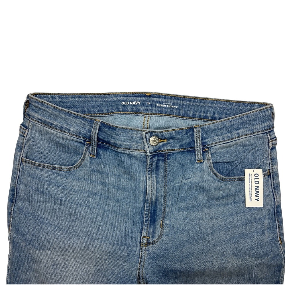 Old Navy High Rise Super Skinny Stretch Jeans Women's 12 NWT‎ - Picture 3 of 8